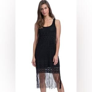 Profile by Gottex Tutti Frutti Round Neck Dress with Frills